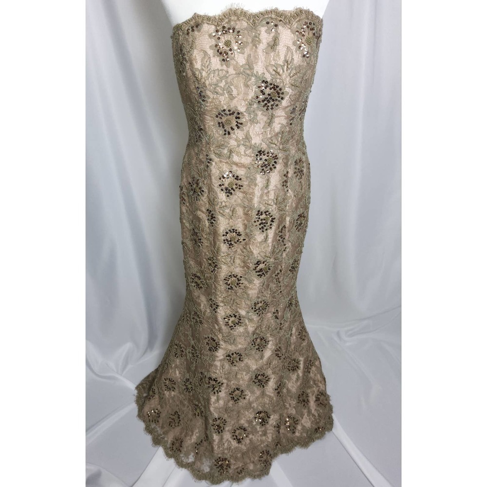 Jovani Floor Length Strapless Mermaid Gown Size 12 Prom Formal